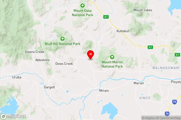 Mount Martin,Queensland Area Map