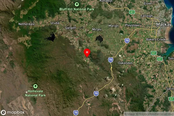 Pinevale,Queensland Satellite Map