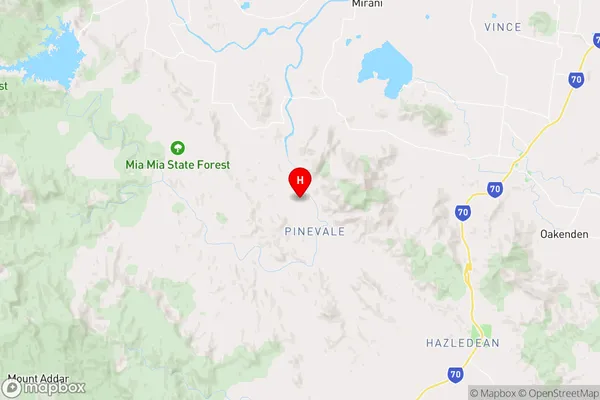 Pinevale,Queensland Area Map