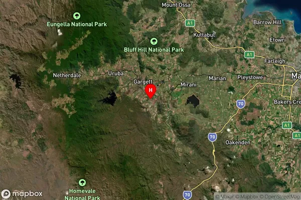 Septimus,Queensland Satellite Map