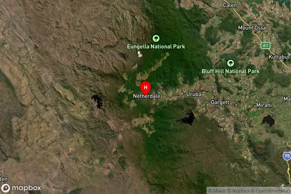 Netherdale,Queensland Satellite Map