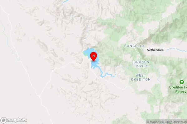 Eungella Dam,Queensland Area Map