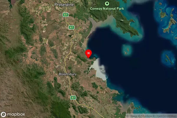 Midge Point,Queensland Satellite Map