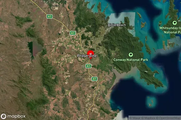 Breadalbane,Queensland Satellite Map