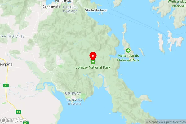 Cape Conway,Queensland Area Map