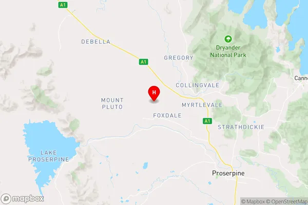 Mount Pluto,Queensland Area Map