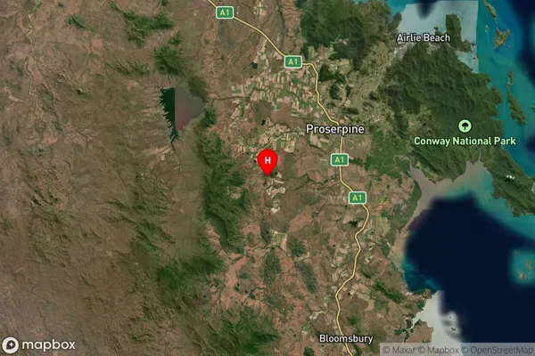 Silver Creek,Queensland Satellite Map