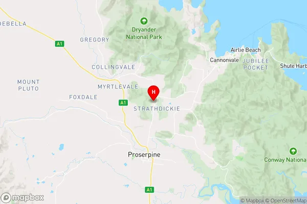 Strathdickie,Queensland Area Map