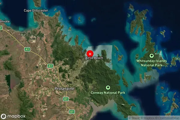 Cannonvale,Queensland Satellite Map