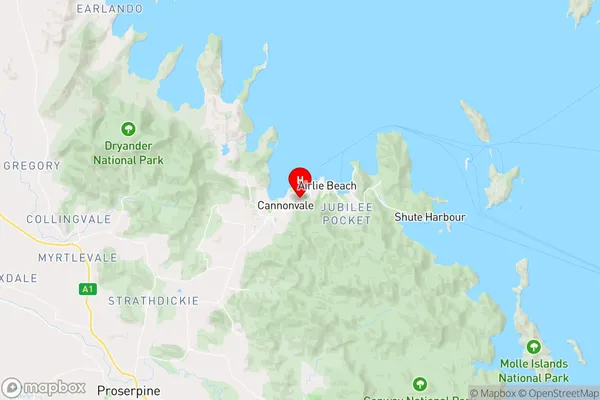 Cannonvale,Queensland Area Map