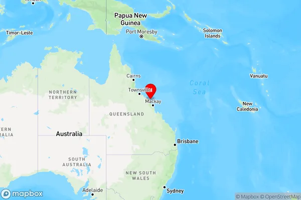 Flametree,Queensland Region Map