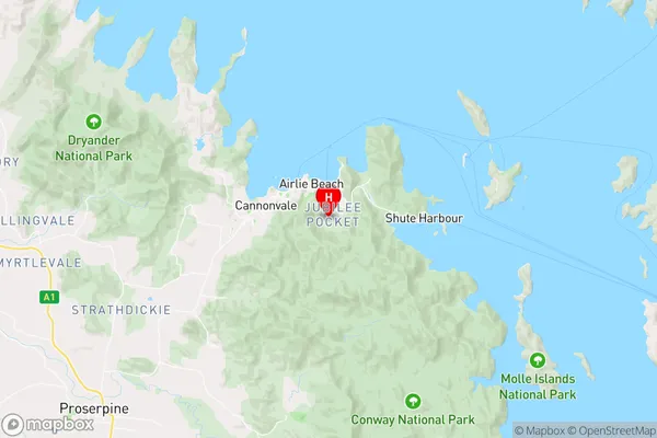 Jubilee Pocket,Queensland Area Map