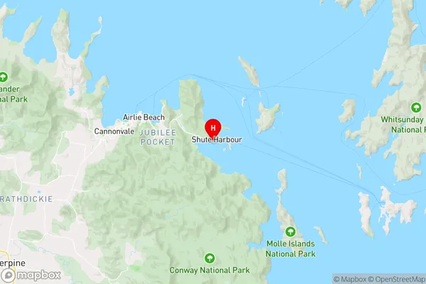 Shute Harbour,Queensland Area Map