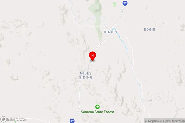 Binbee,Queensland Area Map