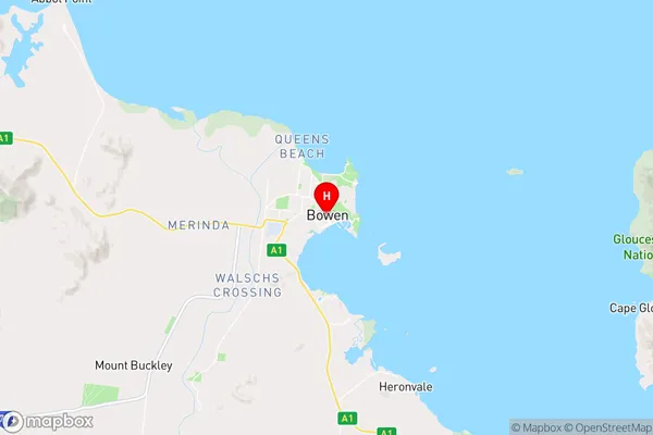 Bowen,Queensland Area Map