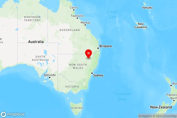 Kaputar,New South Wales Region Map