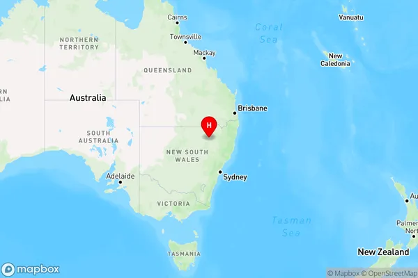 Narrabri,New South Wales Region Map