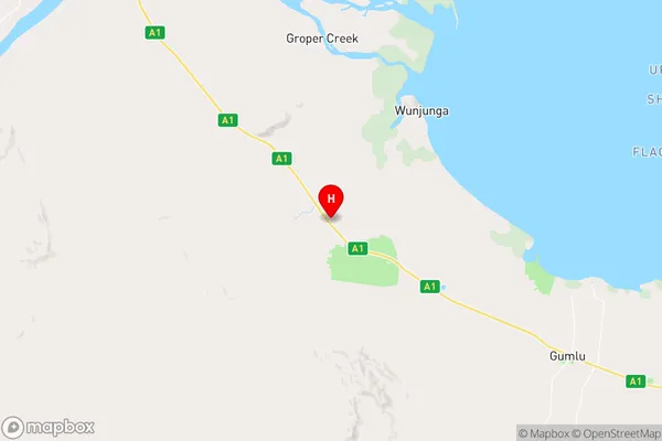 Wunjunga,Queensland Area Map