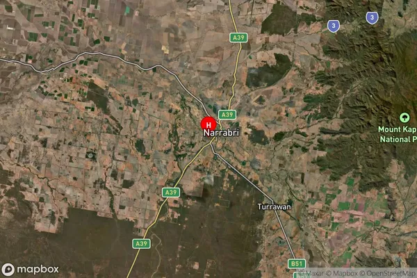 Narrabri West,New South Wales Satellite Map