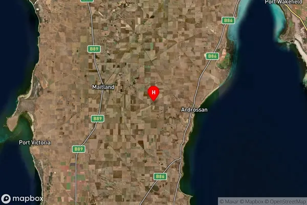 Cunningham,South Australia Satellite Map