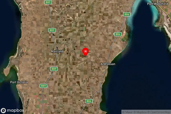 Petersville,South Australia Satellite Map