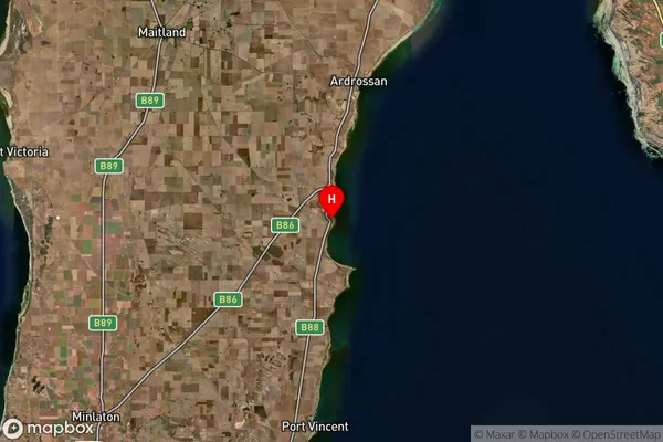 Pine Point,South Australia Satellite Map