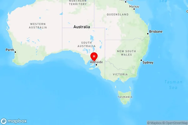 Tiddy Widdy Beach,South Australia Region Map