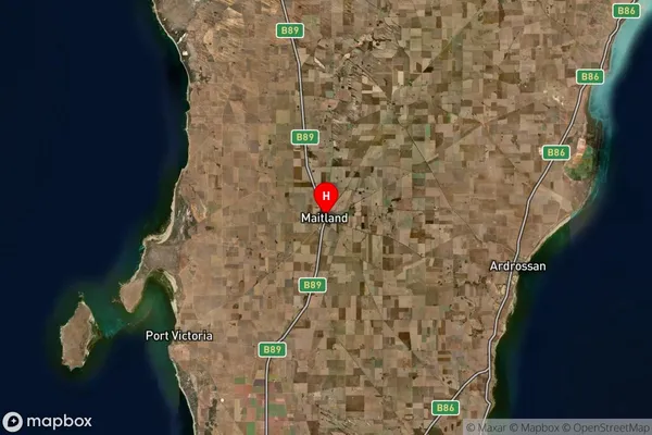 Maitland,South Australia Satellite Map