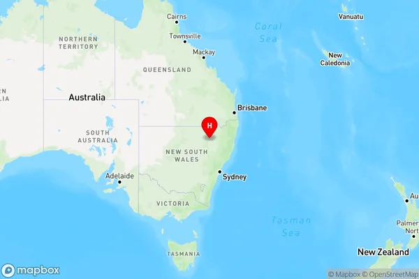 Turrawan,New South Wales Region Map