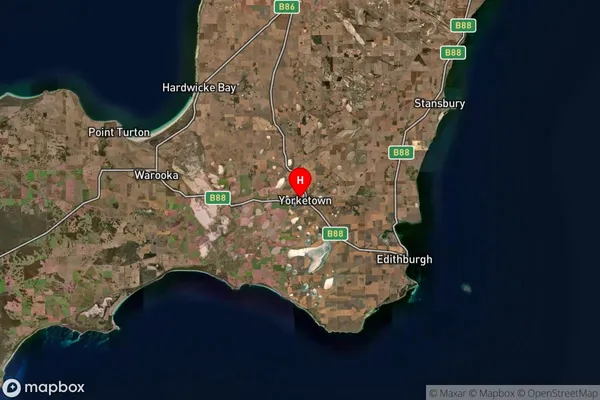 Yorketown,South Australia Satellite Map