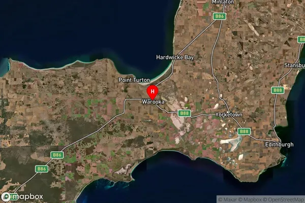 Warooka,South Australia Satellite Map