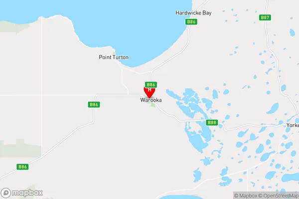 Warooka,South Australia Area Map