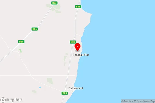 Sheaoak Flat,South Australia Area Map