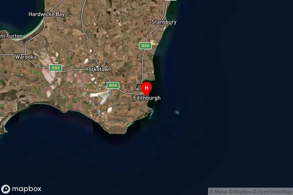 Edithburgh,South Australia Satellite Map