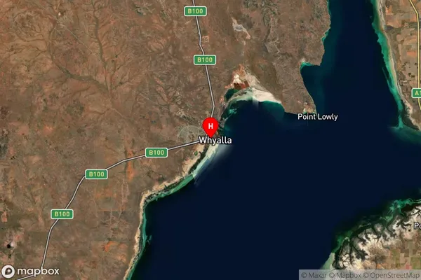 Whyalla Dc,South Australia Satellite Map