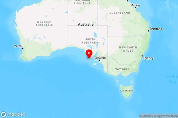 Coffin Bay,South Australia Region Map