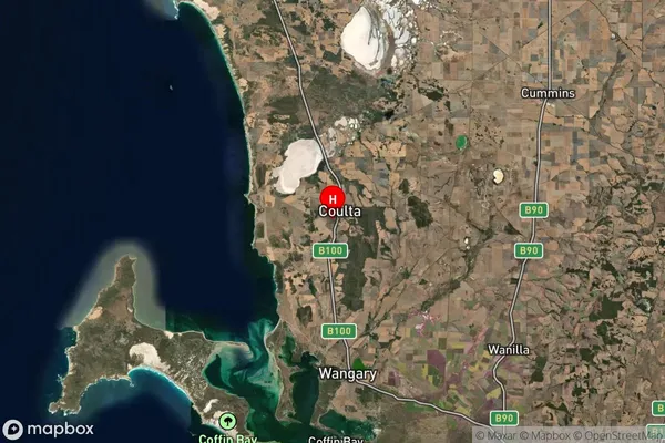 Coulta,South Australia Satellite Map