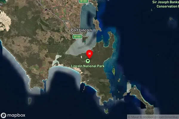 Lincoln National Park,South Australia Satellite Map