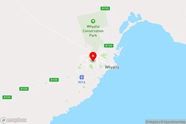 Whyalla Norrie,South Australia Area Map