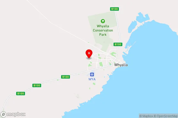 Whyalla Jenkins,South Australia Area Map