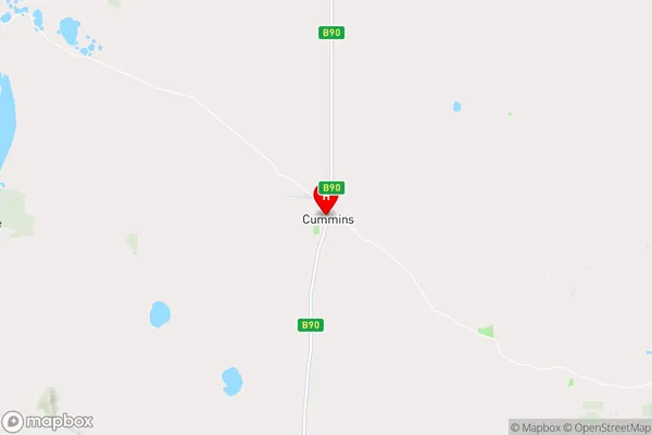 Cummins,South Australia Area Map