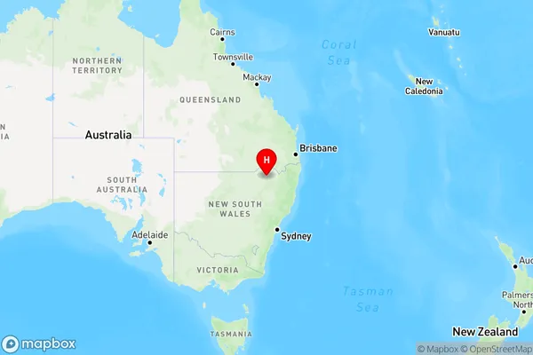 Pallamallawa,New South Wales Region Map