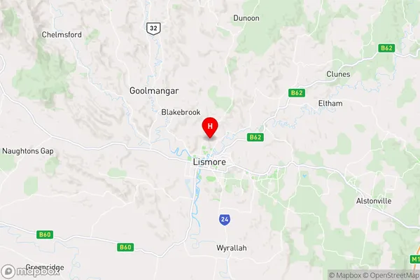 North Lismore,New South Wales Area Map