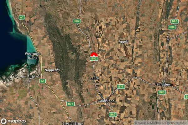 Stone Hut,South Australia Satellite Map