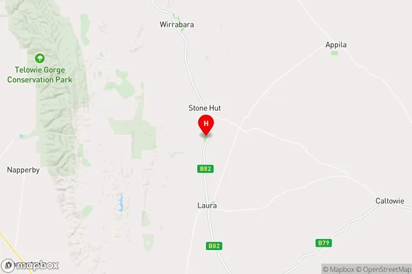 Stone Hut,South Australia Area Map