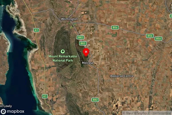 Melrose,South Australia Satellite Map