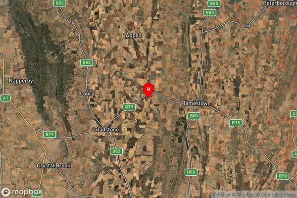 Caltowie,South Australia Satellite Map