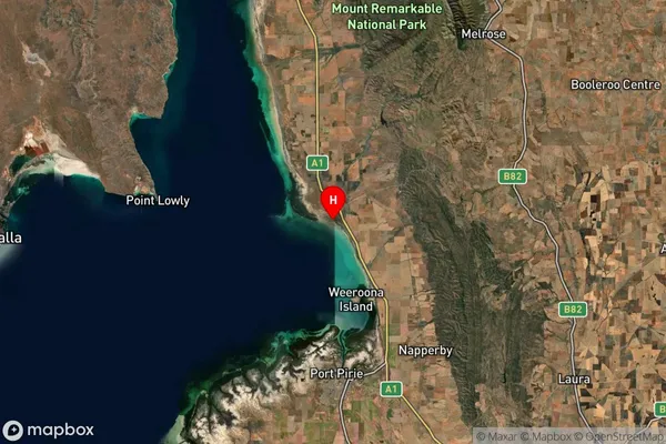 Port Germein,South Australia Satellite Map