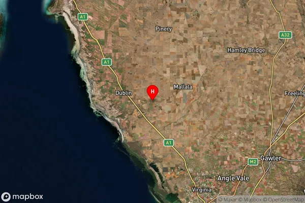 Dublin,South Australia Satellite Map