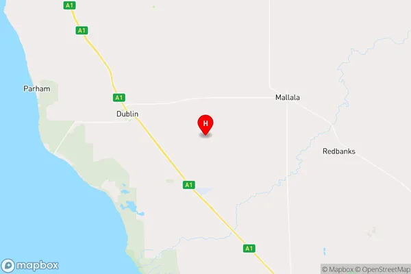 Dublin,South Australia Area Map